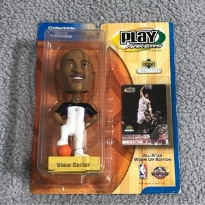 Vince Carter play makers Bobblehead 2001 warm up Edition +Cards Upper Deck